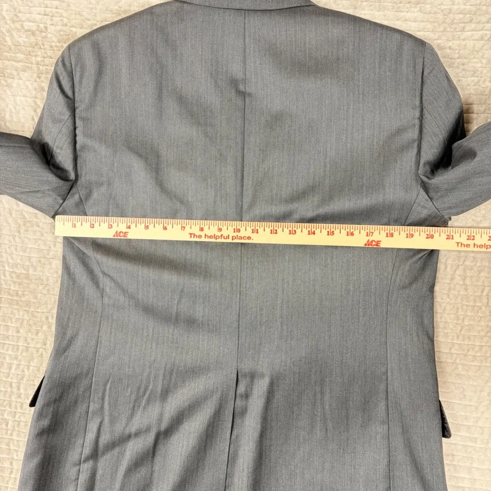 Daniel Cremieux Loro Piana Super 170s Wool Suit Mens Grey Italy 40R 35x29